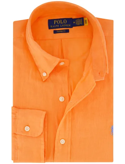 Polo Ralph Lauren Oranje overhemd Polo Ralph Lauren normale fit