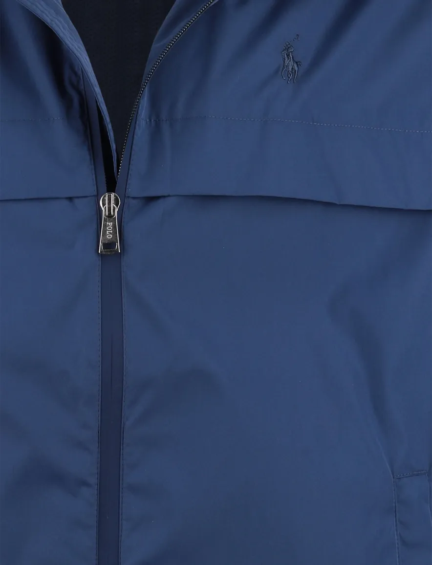 Blauwe zomerjas Polo Ralph Lauren met capuchon