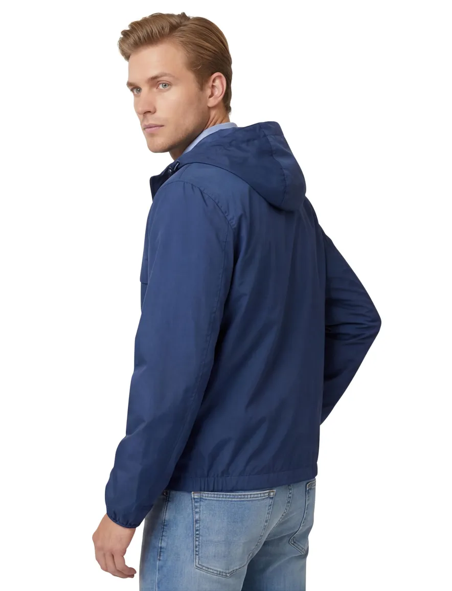 Blauwe zomerjas Polo Ralph Lauren met capuchon