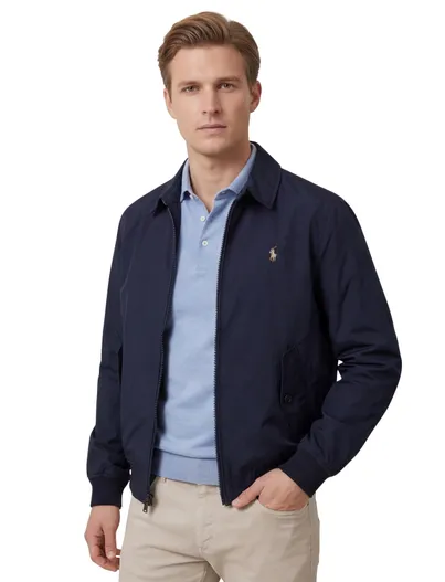 Polo Ralph Lauren donkerbauwe zomerjas Polo Ralph Lauren waterafstotend