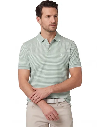 Polo Ralph Lauren Poloshirt groene strepen Ralph lauren normale fit