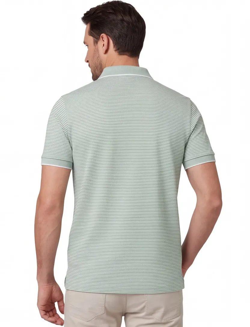 Poloshirt groene strepen Ralph lauren normale fit