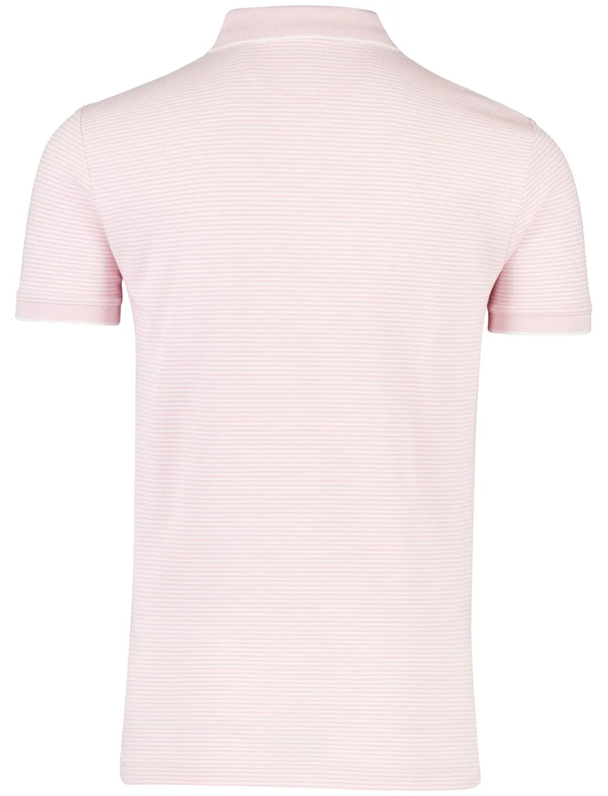 Polo ralph lauren poloshirt roze streepjes 3-knoops