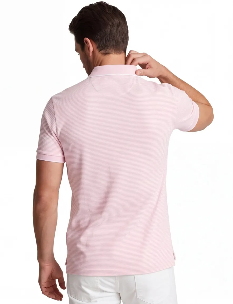 Roze gestreept poloshirt Polo ralph lauren