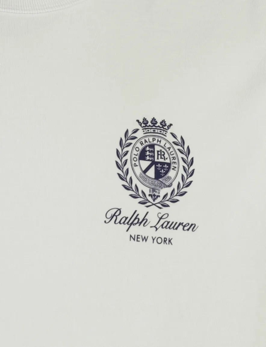 T-shirt Polo Ralph Lauren wit donkerblauw backprint Relaxed Fit