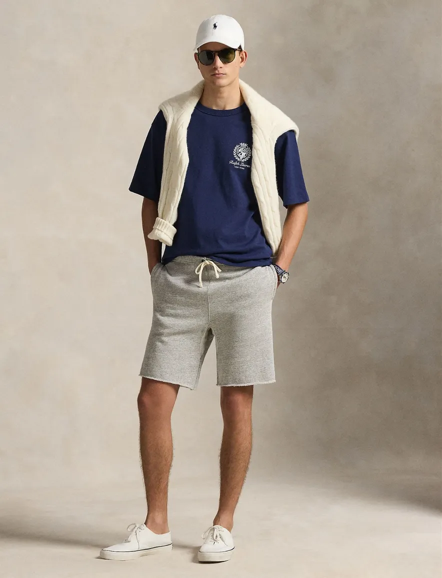T-shirt Polo Ralph Lauren donkerblauw wit backprint Relaxed Fit