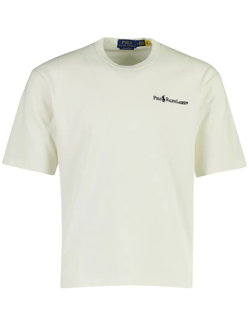 Creme T-shirt Polo Ralph Lauren Relaxed Fit logo