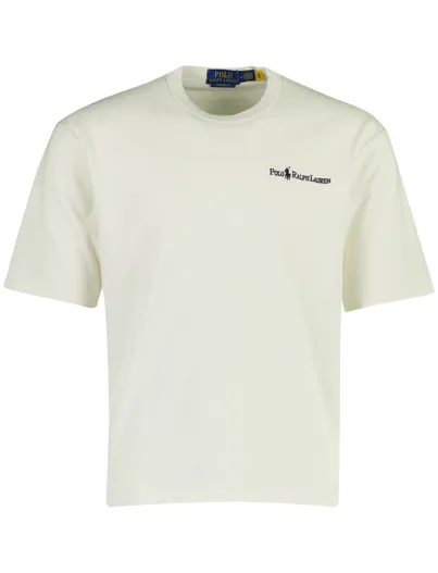 Polo Ralph Lauren T-shirt Polo Ralph Lauren creme logo borst Relaxed Fit