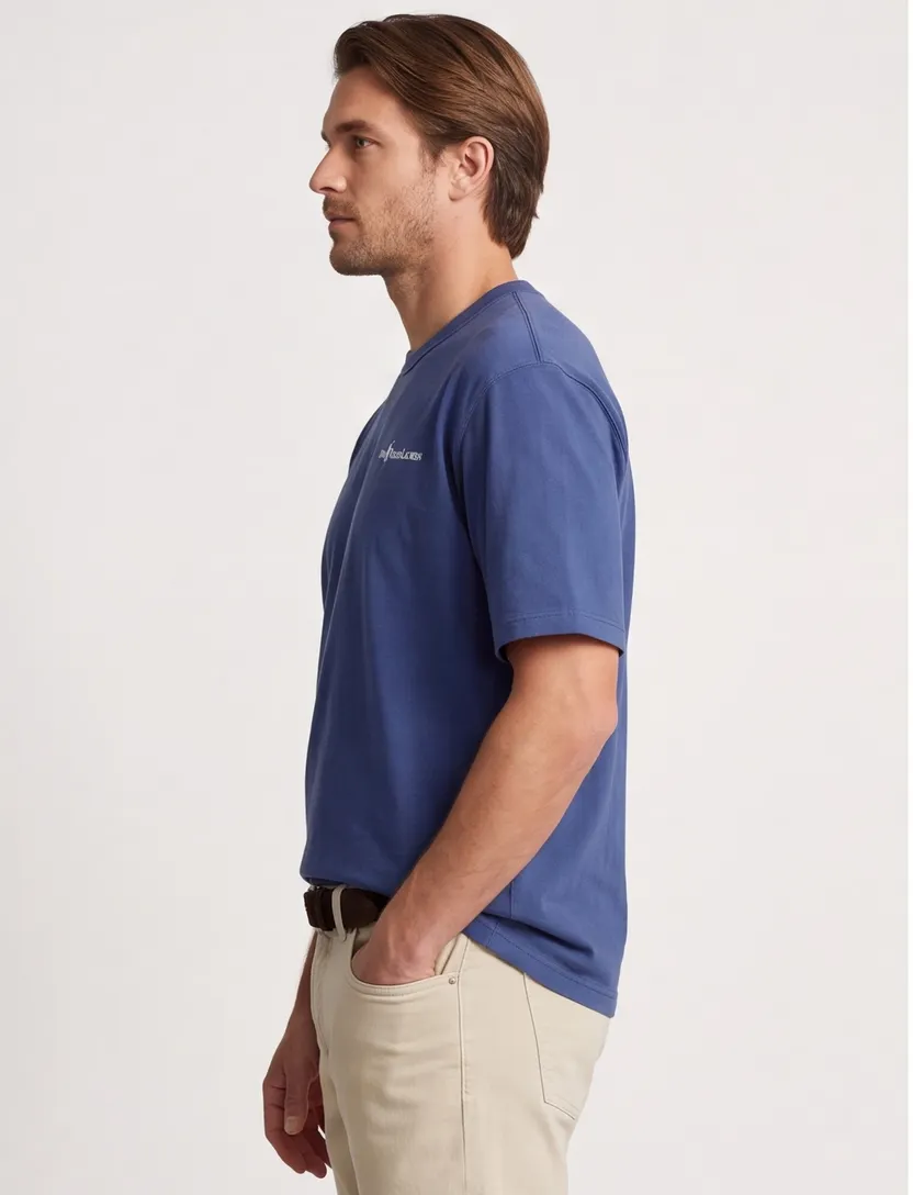 Blauw T-shirt Polo Ralph Lauren Relaxed Fit logo