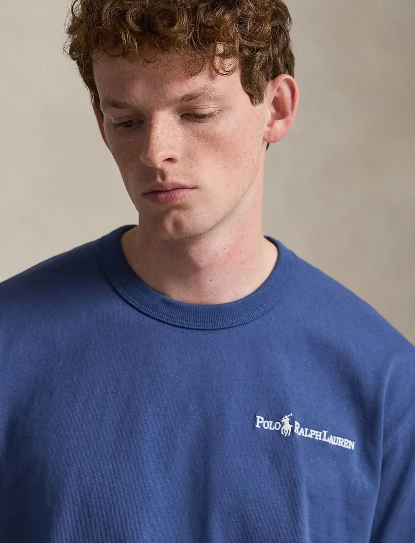 Blauw T-shirt Polo Ralph Lauren Relaxed Fit logo