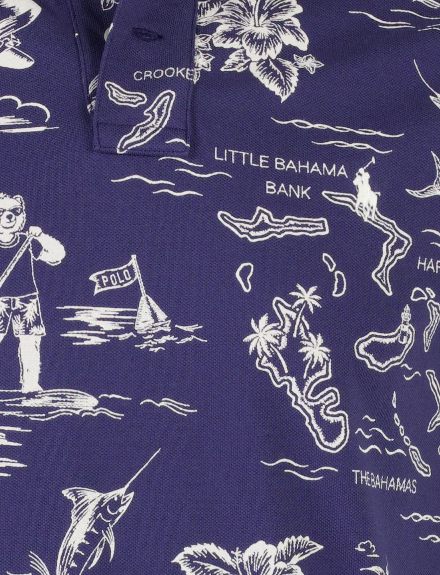 Polo Polo ralph lauren blauw zomers printje