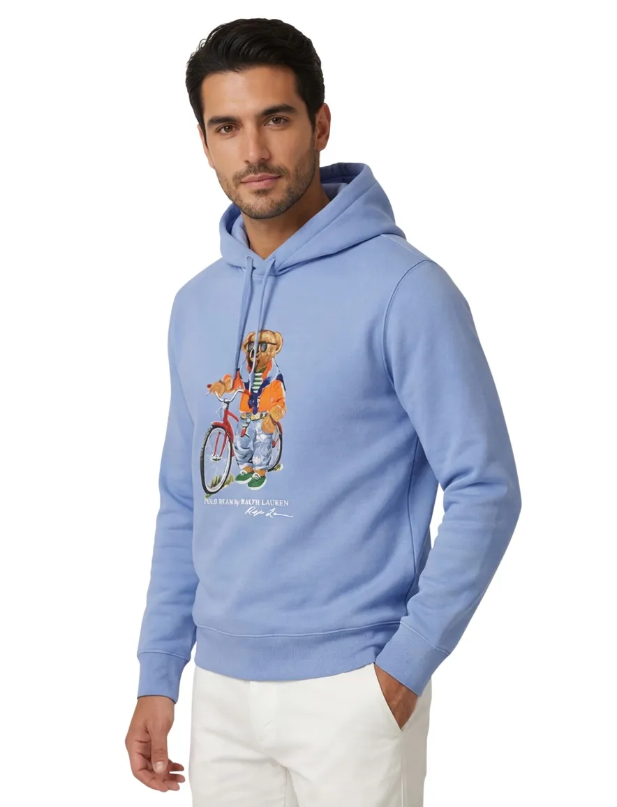 Polo Ralph Lauren bear hoodie blauw