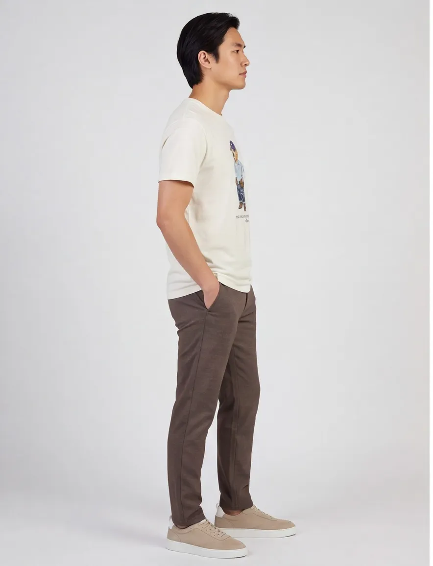 Wit t-shirt Polo Ralph Lauren classic fit korte mouw opdruk