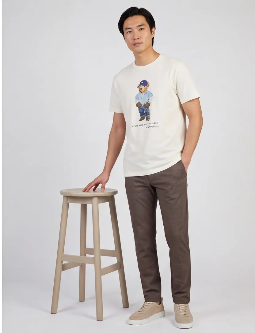 T-shirt Polo Ralph Lauren Bear t-shirt wit ronde hals korte mouw