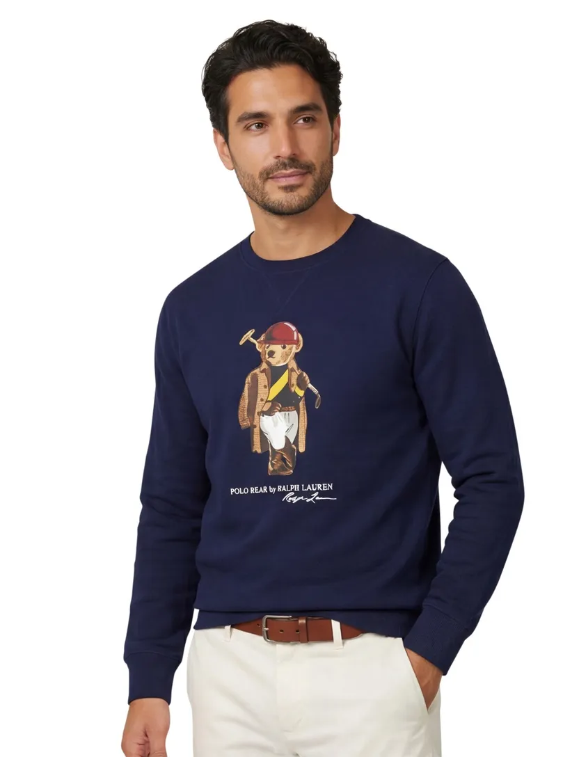 Sweater Polo Ralph Lauren bear donkerblauw
