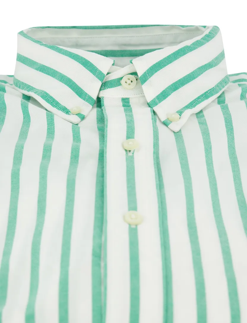 Overhemd groene strepen Polo ralph lauren custom fit