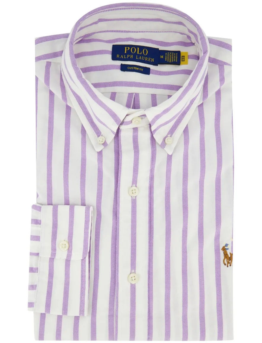 Polo Ralph Lauren Overhemd paars streep wit