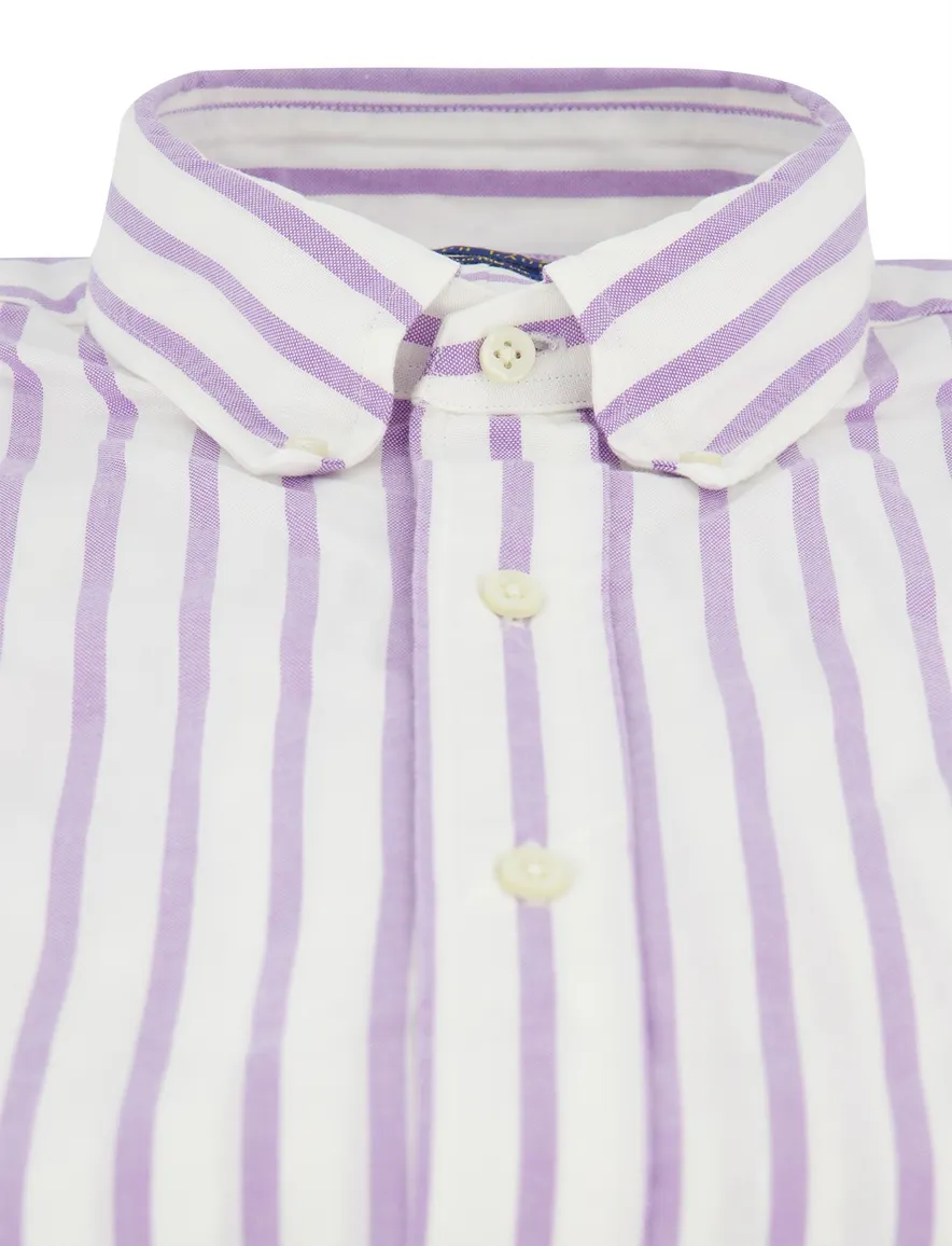 Polo Ralph Lauren Overhemd paars streep wit