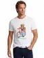 Polo Ralph Lauren Bear t-shirt wit opdruk Custom Slim Fit