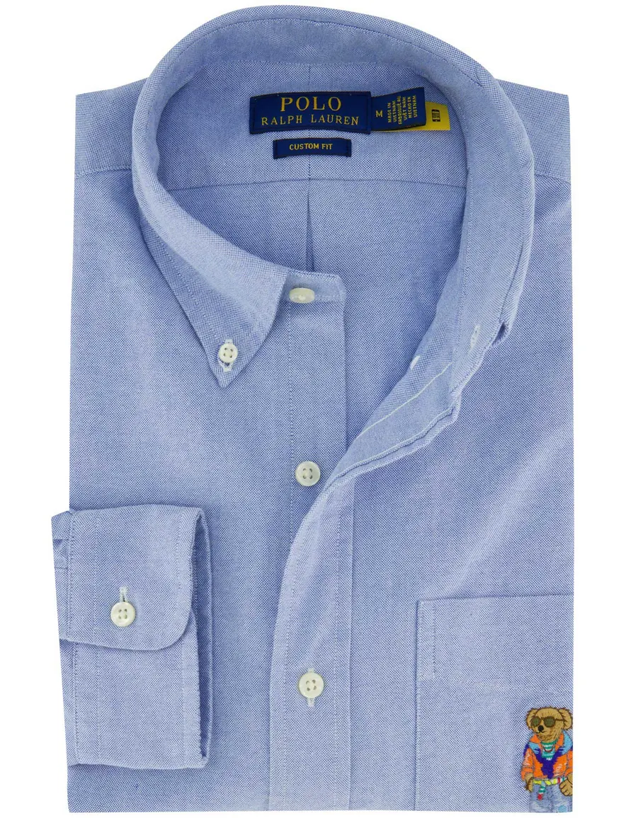 Polo Ralph Lauren Bear overhemd blauw button down