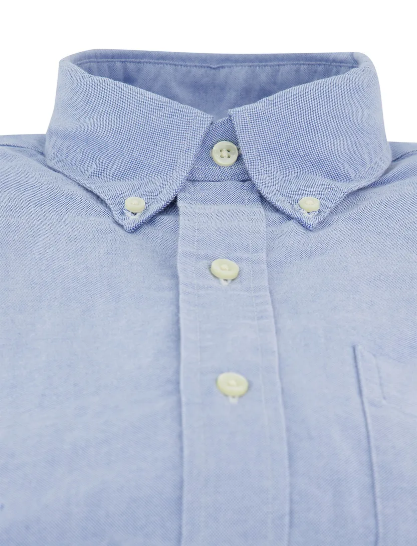 Overhemd Polo ralph lauren custom fit bear lichtblauw