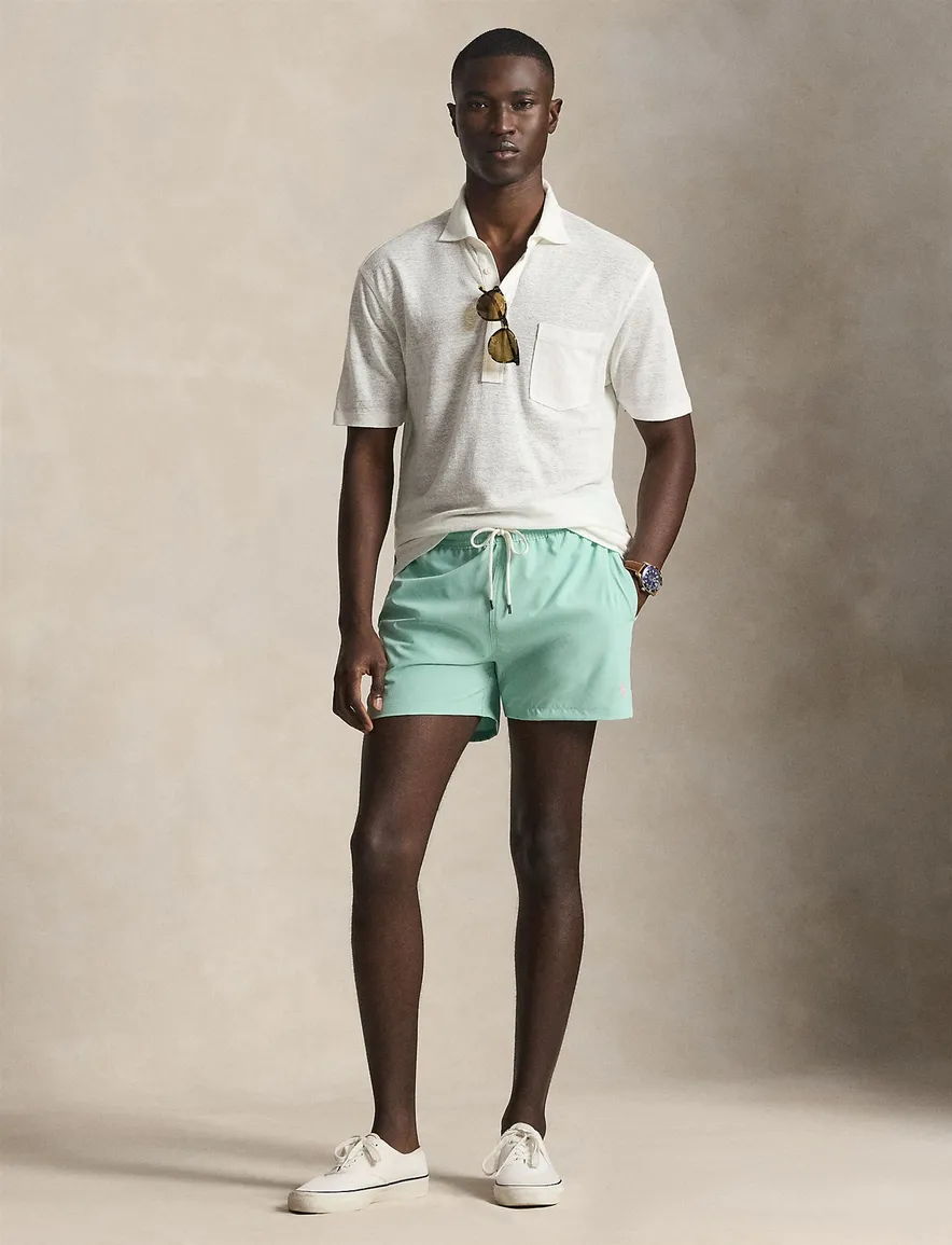 Zwemshort turquoise Polo Ralph Lauren elastische band Big & Tall