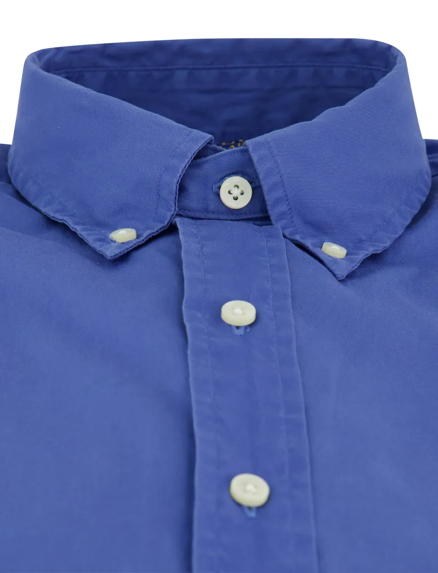 blauw overhemd Ralph Lauren normale fit