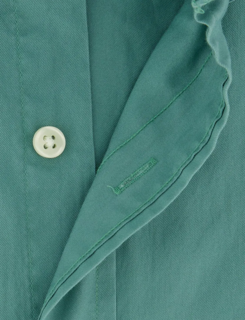 Polo Ralph Lauren Custom Fit overhemd groen 100% katoen