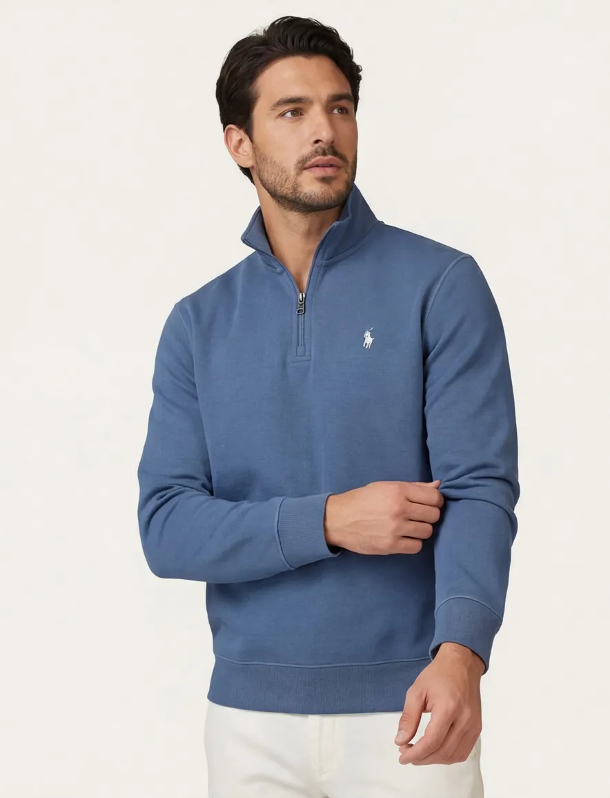 Polo Ralph Lauren half zip trui blauw