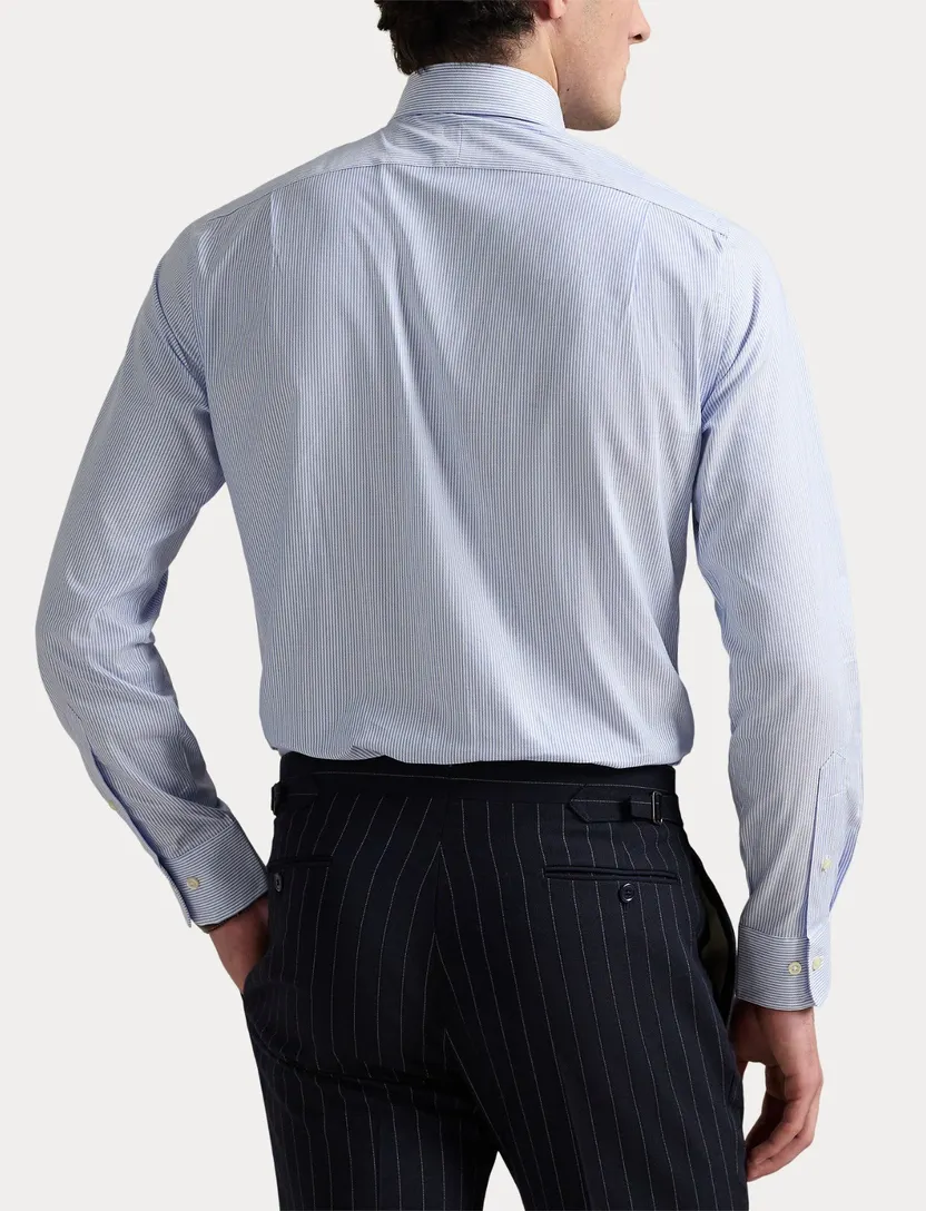Polo Ralph Lauren Slim Fit overhemd blauw gestreept katoen