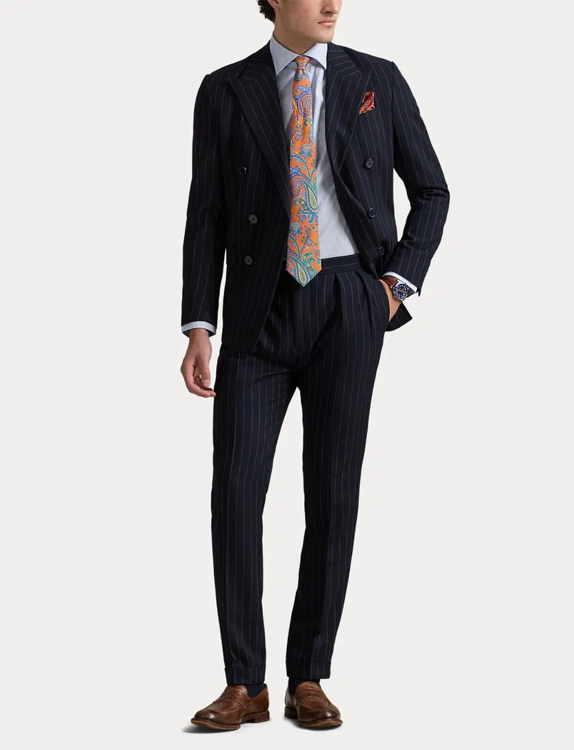 Polo Ralph Lauren Slim Fit overhemd blauw gestreept katoen