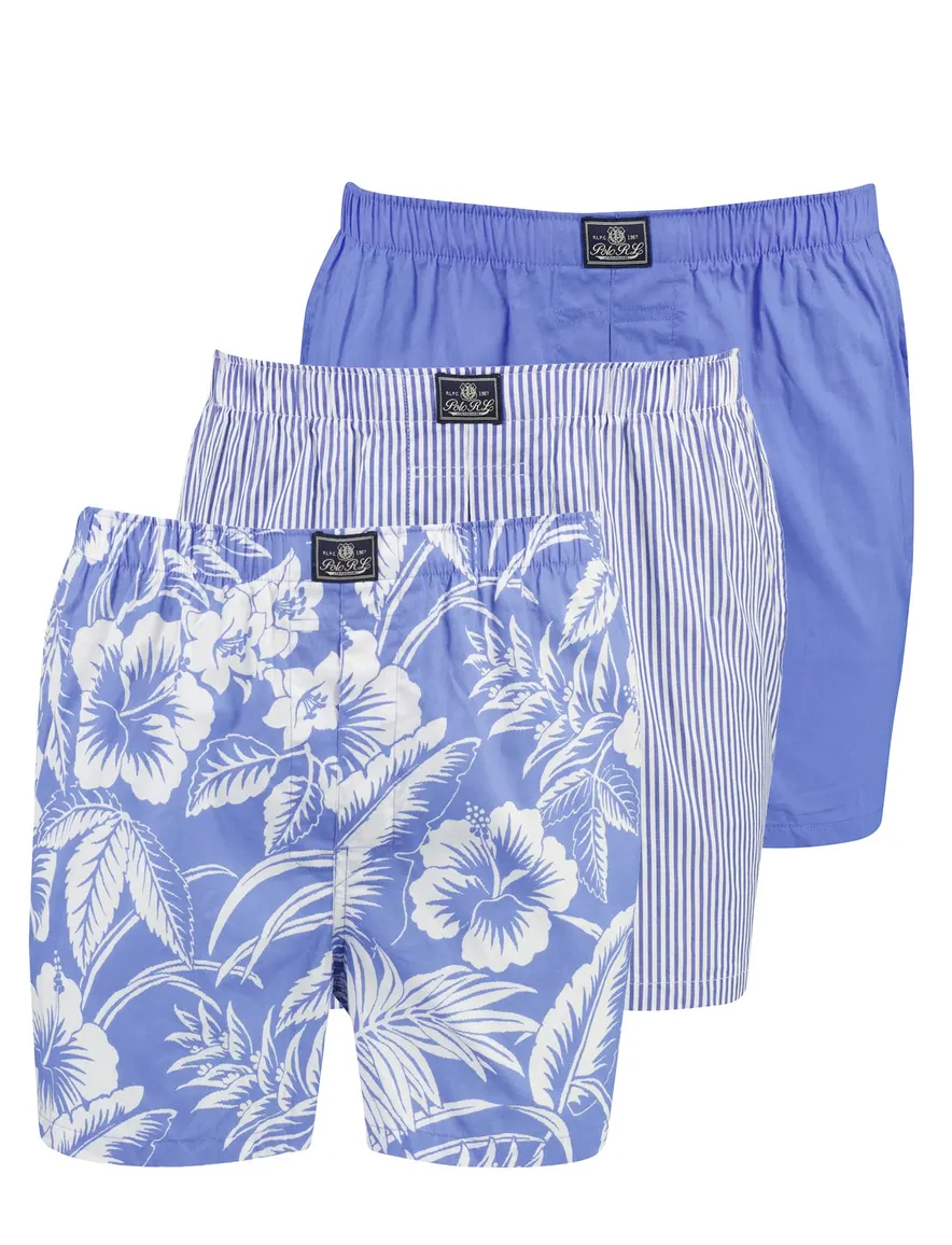 Polo Ralph Lauren 3-pack boxershort blauw