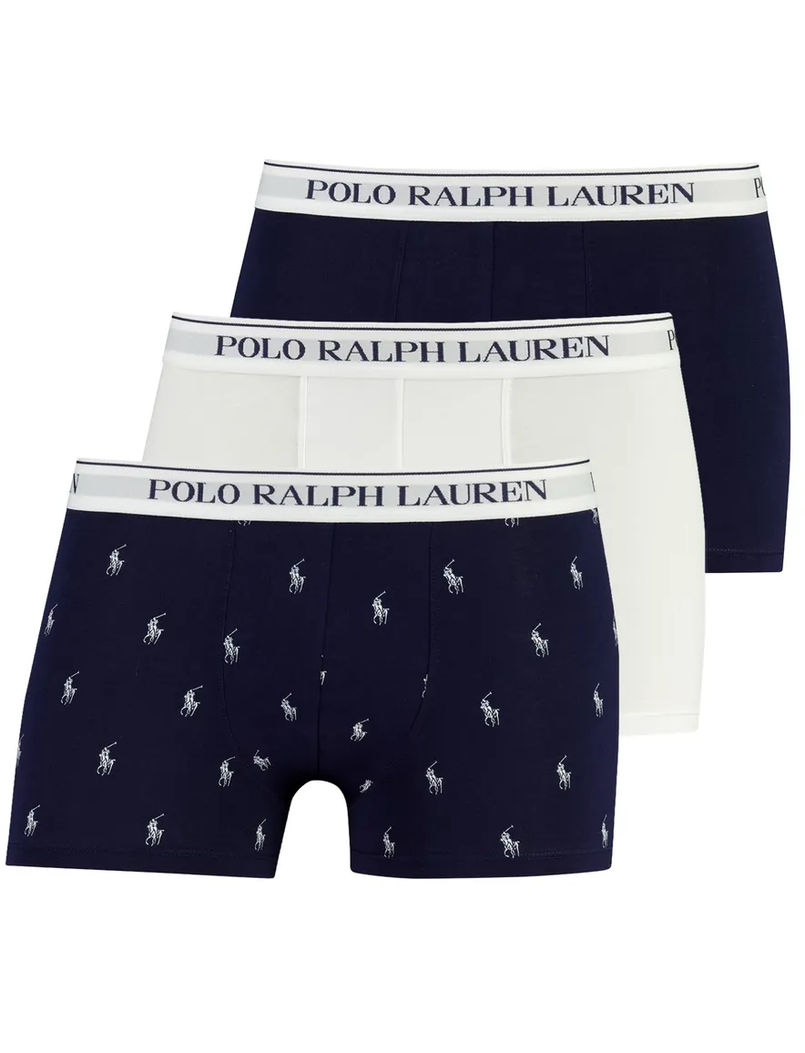 Polo Ralph Lauren 3-pack boxershort donkerblauw wit