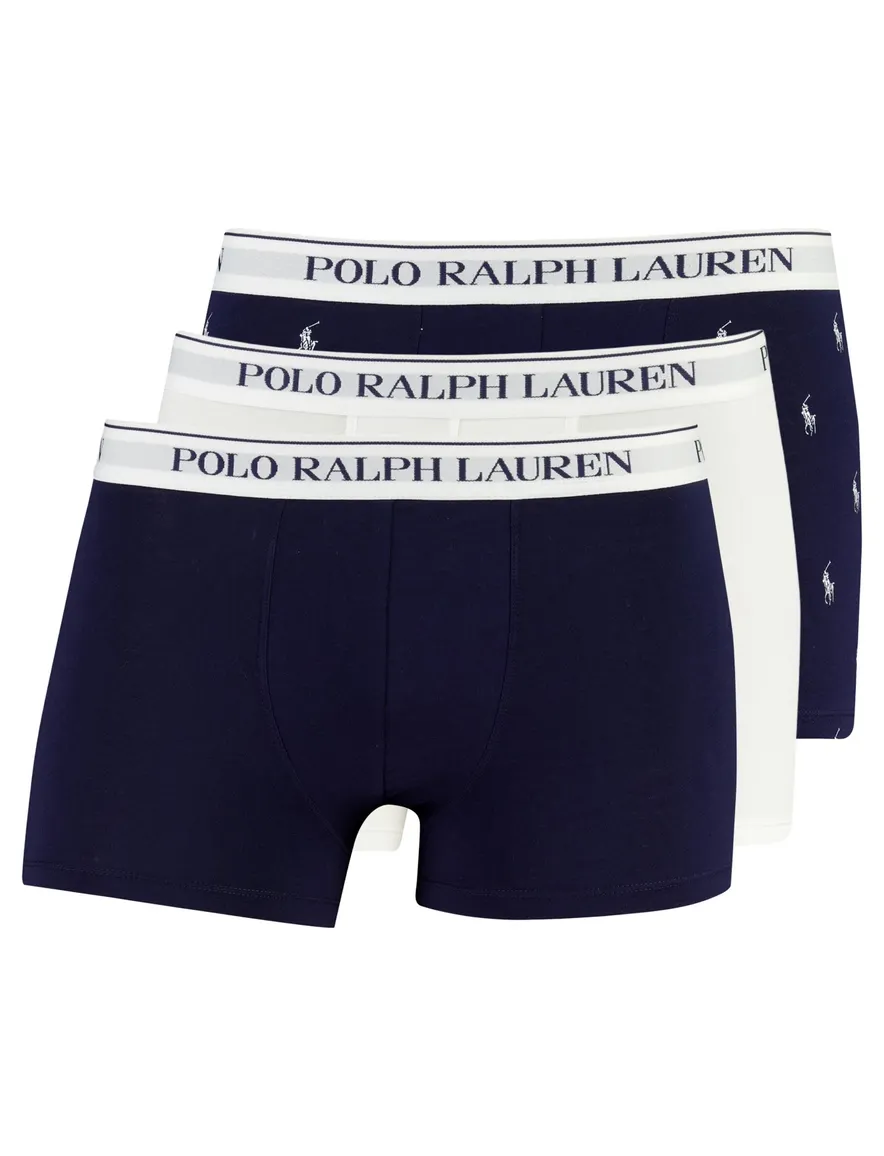 Polo Ralph Lauren 3-pack boxershort donkerblauw wit