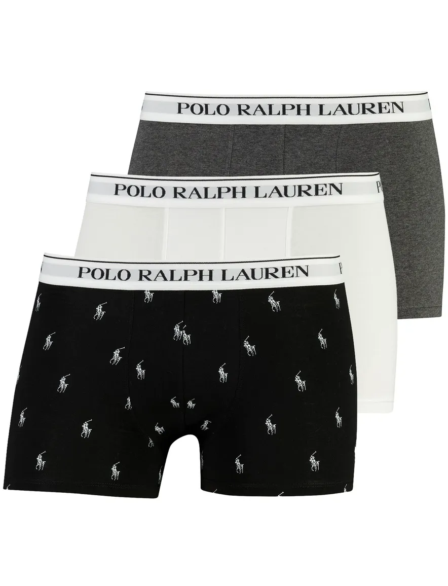 3-pack boxershorts polo ralph lauren zwart