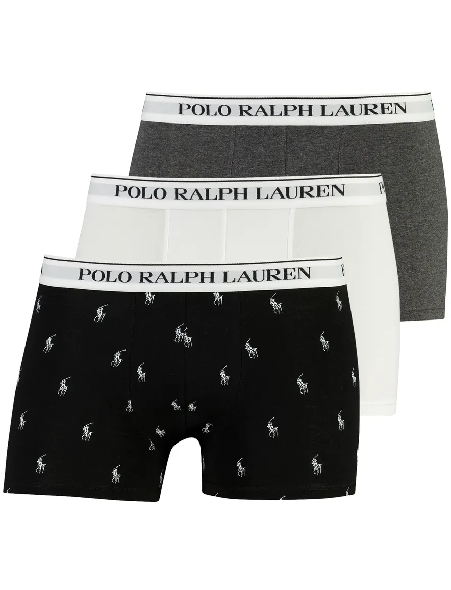 Polo Ralph Lauren 3-pack boxershort wit zwart