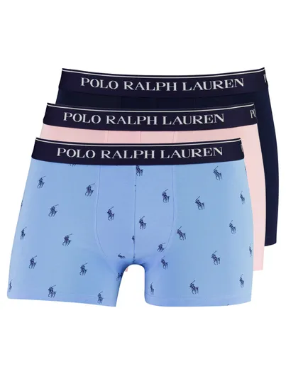 Polo Ralph Lauren Polo Ralph Lauren 3-pack boxershort blauw roze navy