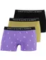 Polo Ralph Lauren boxersrhort groen paars zwart 3-pack