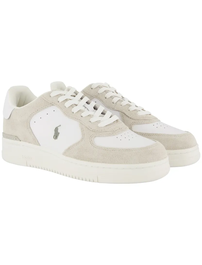 Schoenen Polo Ralph Lauren creme paars wit