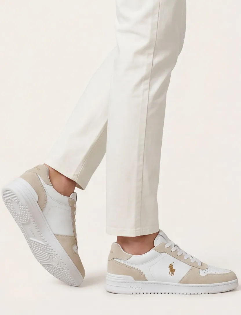 Sneakers Polo Ralph Lauren beige logo