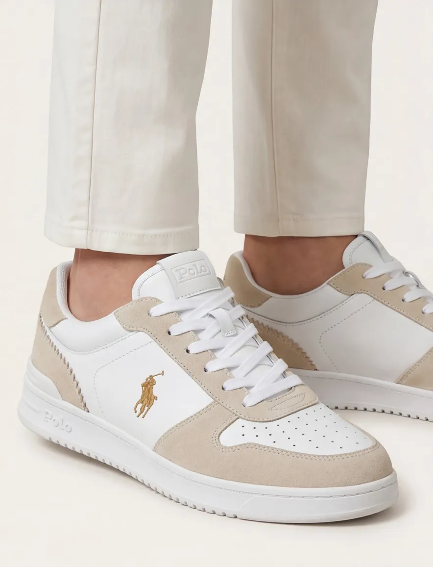 Polo Ralph Lauren Sneakers beige wit