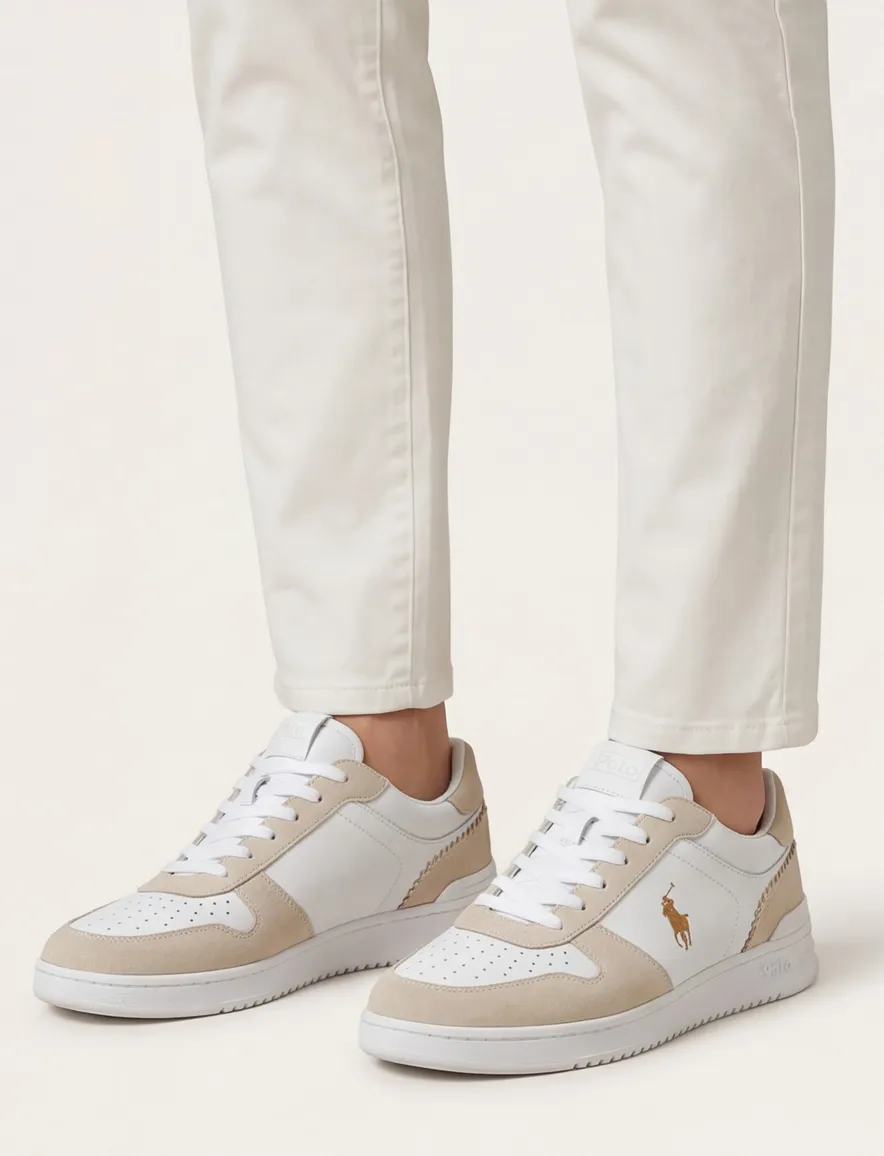 Polo Ralph Lauren Sneakers beige wit