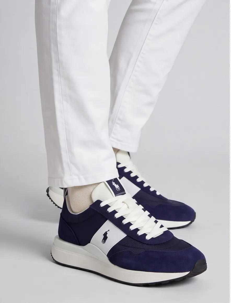 Sneakers Polo Ralph Lauren donkerblauw leer