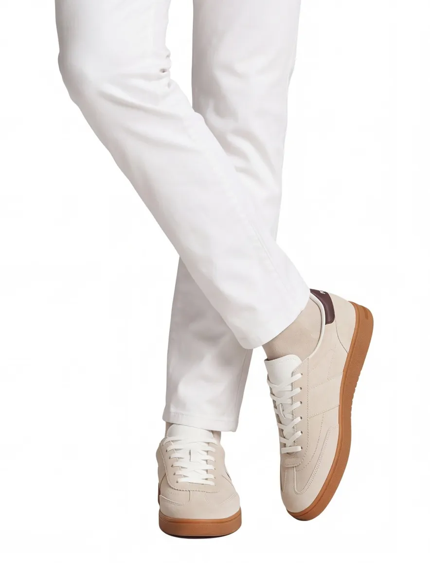 Polo Ralph Lauren sneakers ecru bruin
