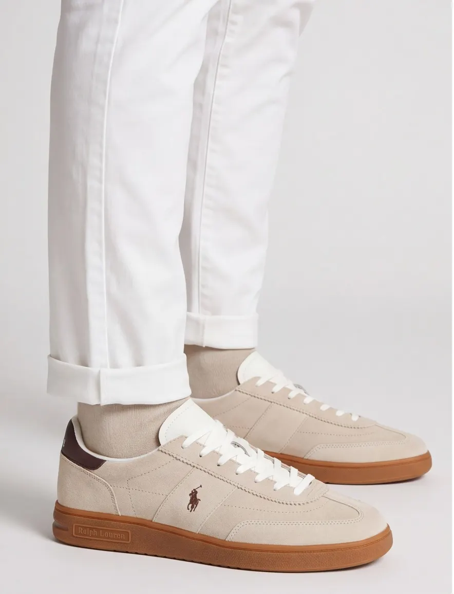 Sneakers Polo Ralph Lauren beige suede