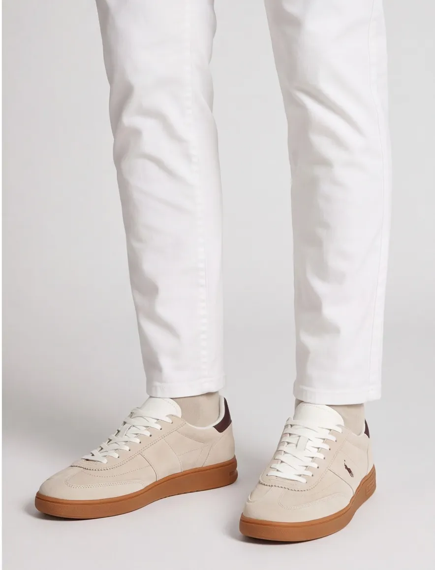 Polo Ralph Lauren sneakers ecru bruin
