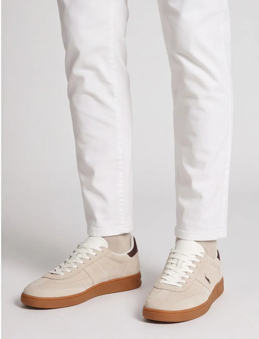 Sneakers Polo Ralph Lauren beige suede