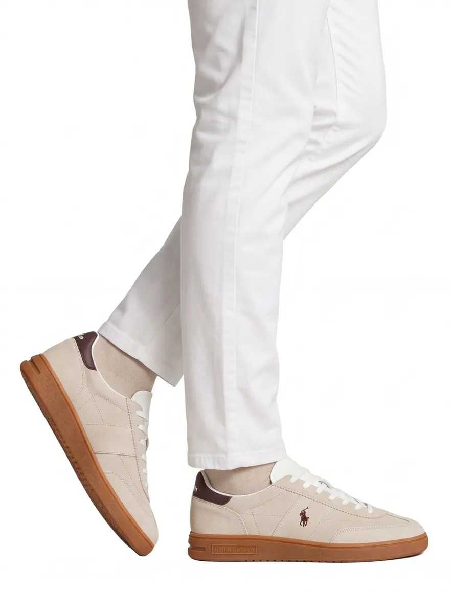 Sneakers Polo Ralph Lauren beige suede