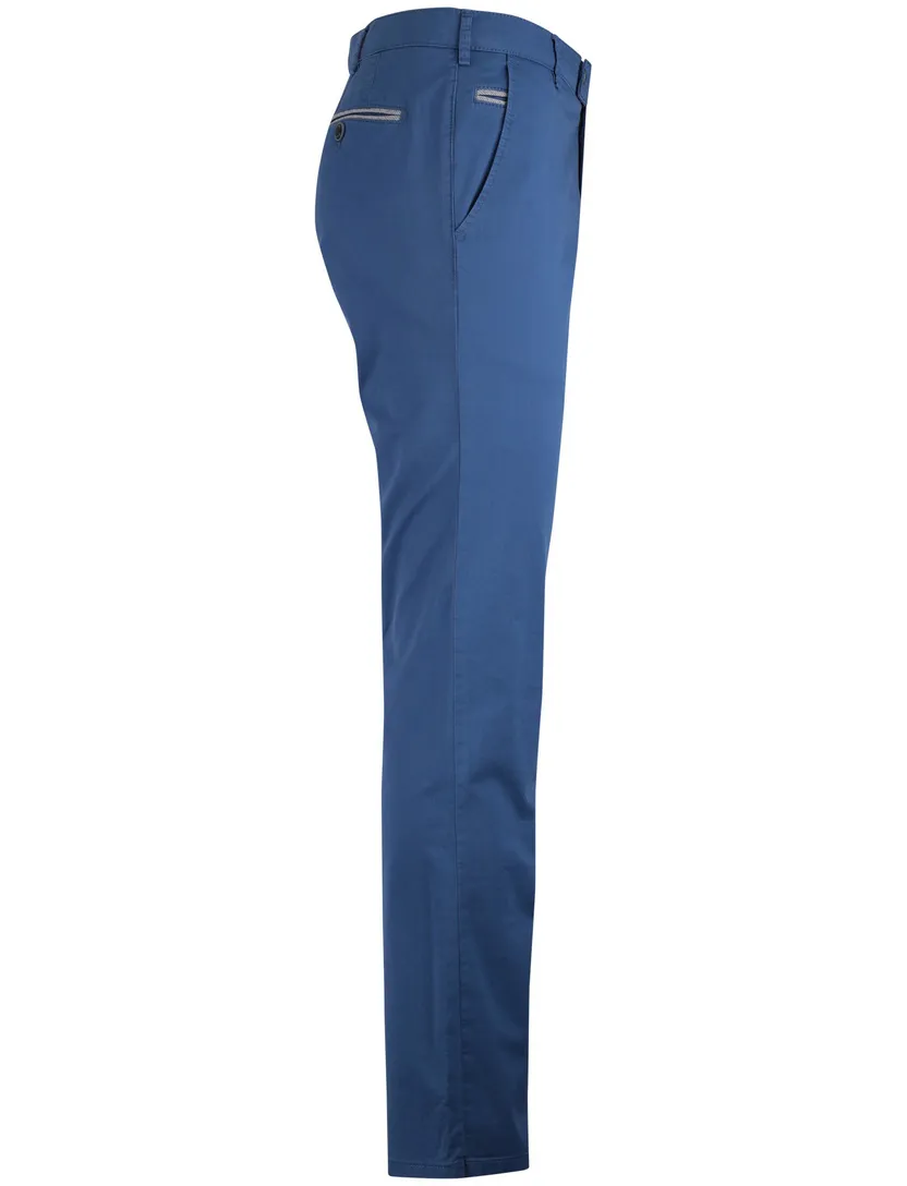 Pantalon flatfront model blauw Meyer normale fit