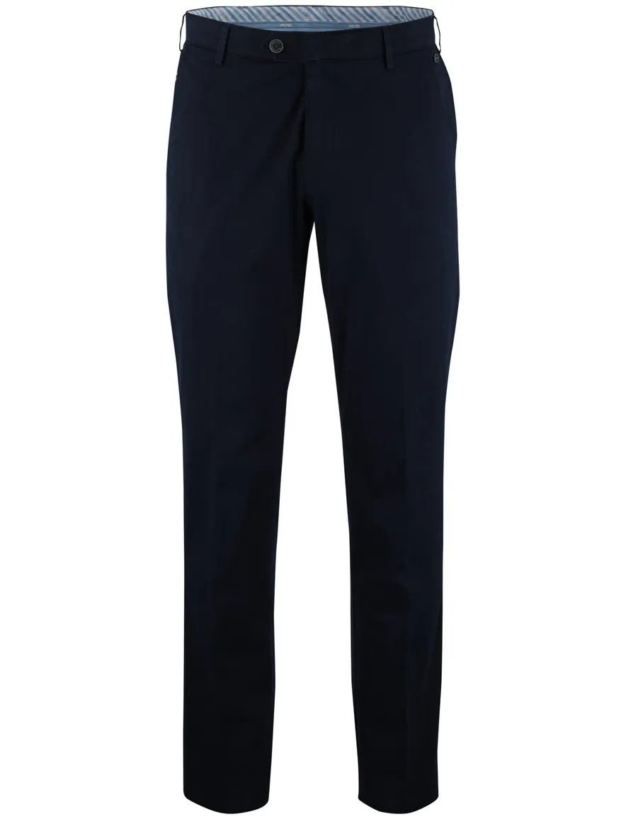 Meyer pantalon donkerblauw flatfront normale fit